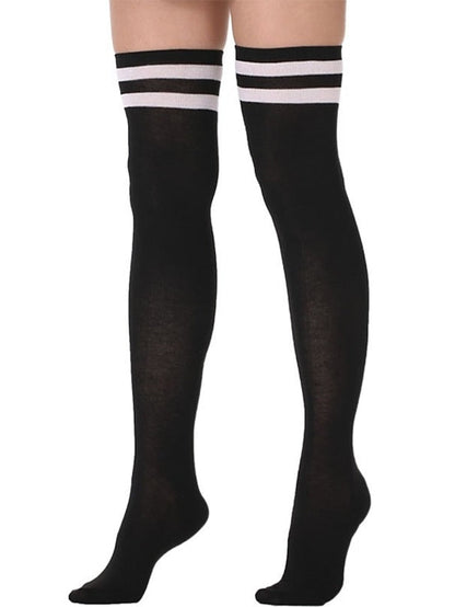 Stockings Work Daily Holiday Solid Color Polyester Cotton Simple Casual Lolita Casual Cute Casual / Daily 1 Pair for Women