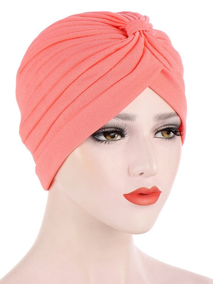 Turban Daily Holiday Solid / Plain Color Polyester Cute Cute 1 pcs for Women