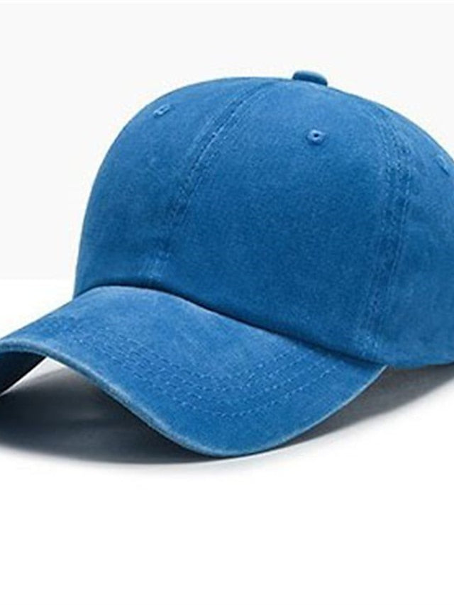 Baseball Cap Adjustable Buckle Pure Color Sports for Women