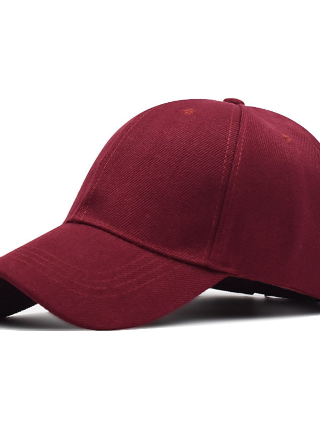 1pcs Unisex Cap Casual Solid Curved Sun Visor Baseball Cap Adjustable Snapback Hats For Women Men Hip Hop Cap Street Dad Hat for Women