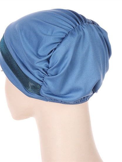 Soft Stretchy Under Scarf Cap for Women Soild Color Inner Hijab Bonnet Muslim Under Hijab Turban Hat for Women