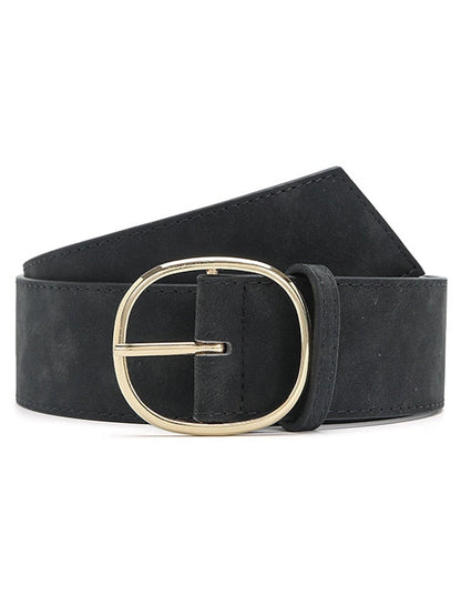 Unisex PU Buckle Belt PU Leather Prong Buckle O-ring Classic Casual Party Work Black White Pink Red for Women