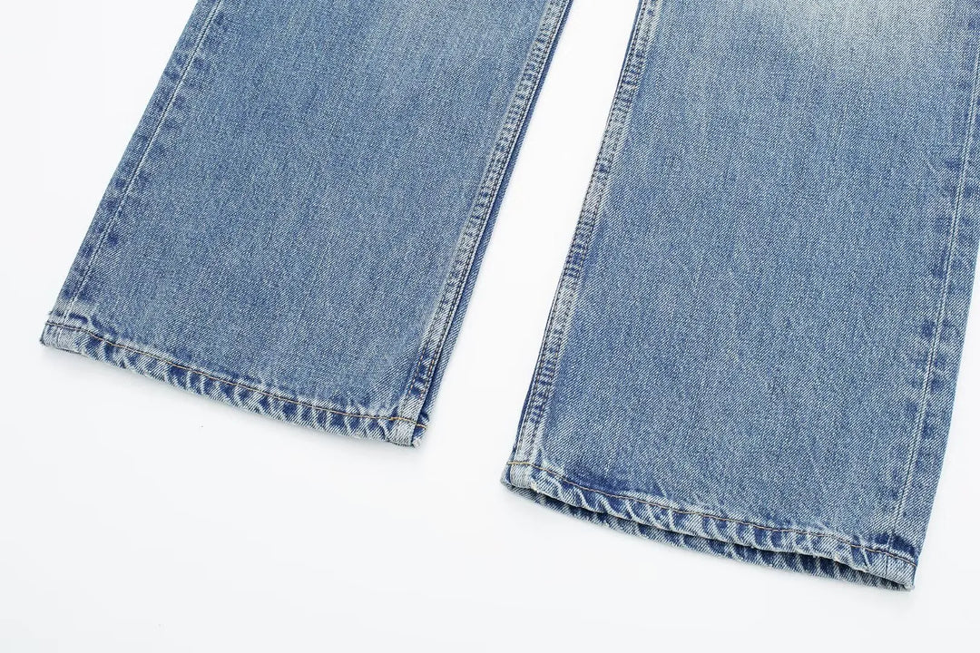 Women's Vintage Casual Mid Waist Baggy Jeans with Drawstring | Great for All Seasons