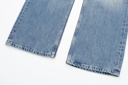 Women's Vintage Casual Mid Waist Baggy Jeans with Drawstring | Great for All Seasons