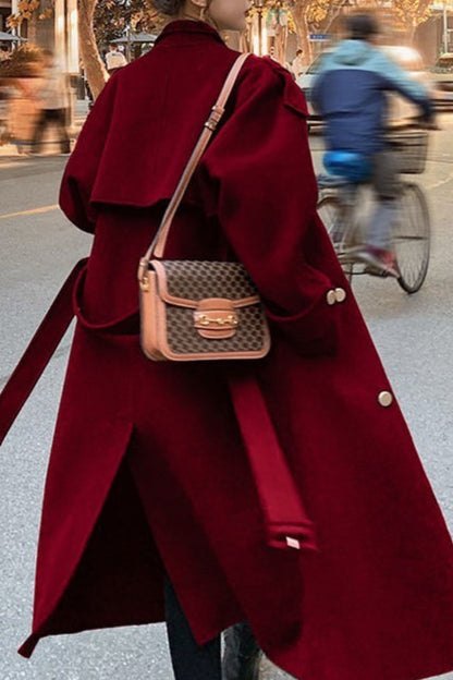 Oversized Double Breasted Overcoat