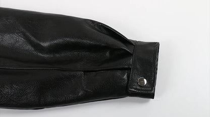 Windproof Thick PU Leather Jacket