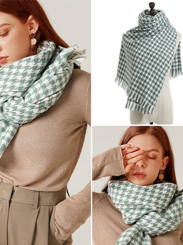 Scarves Shawl Daily Holiday Polyester Vintage Retro Warm Casual / Daily 1 PC for Women
