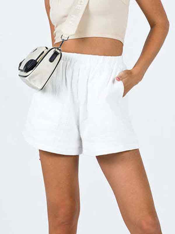 Casual Solid Color Shorts