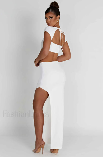 Adorn Maxi Graceful Skirt - Ivory