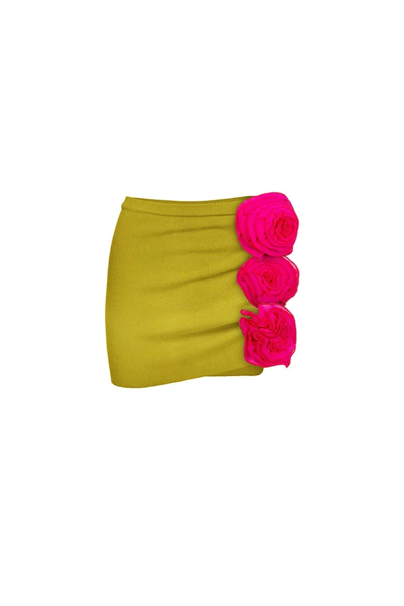 Traje de baño de una pieza con decoración floral