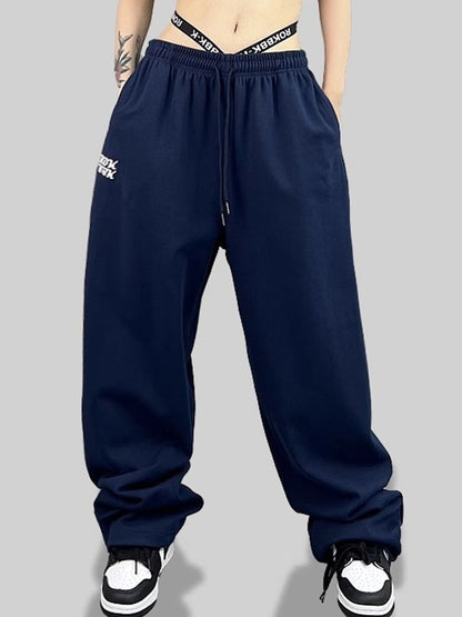 Street Lettering Printed Sweatpants