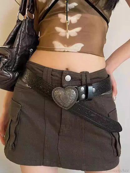 Affection Y2K Gothic Vintage Slender Individuality Belt