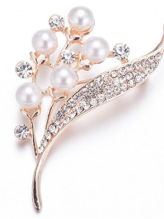AAA Cubic Zirconia Brooches Stylish Brooch Jewelry Gold For Formal Daily for Women