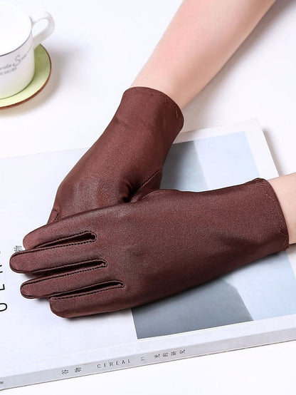 Gloves Party / Evening Daily Solid / Plain Color Spandex Simple Style Sweet Wedding Casual / Daily 1 Pair for Women