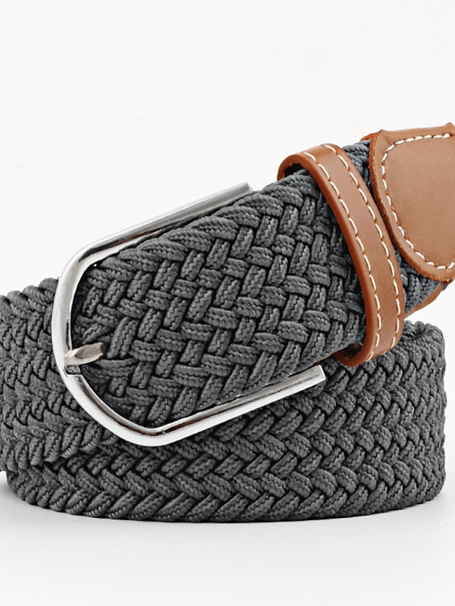 Belt Canvas leather Black And White Blue and White Blue white red Black rice coffee Black Waist Belt Street Casual Color Block / Spring / Summer / Winter for Women