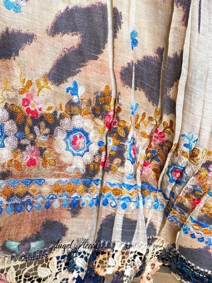 All The Goodness In The World Kimono - Taupe/leopard for Women
