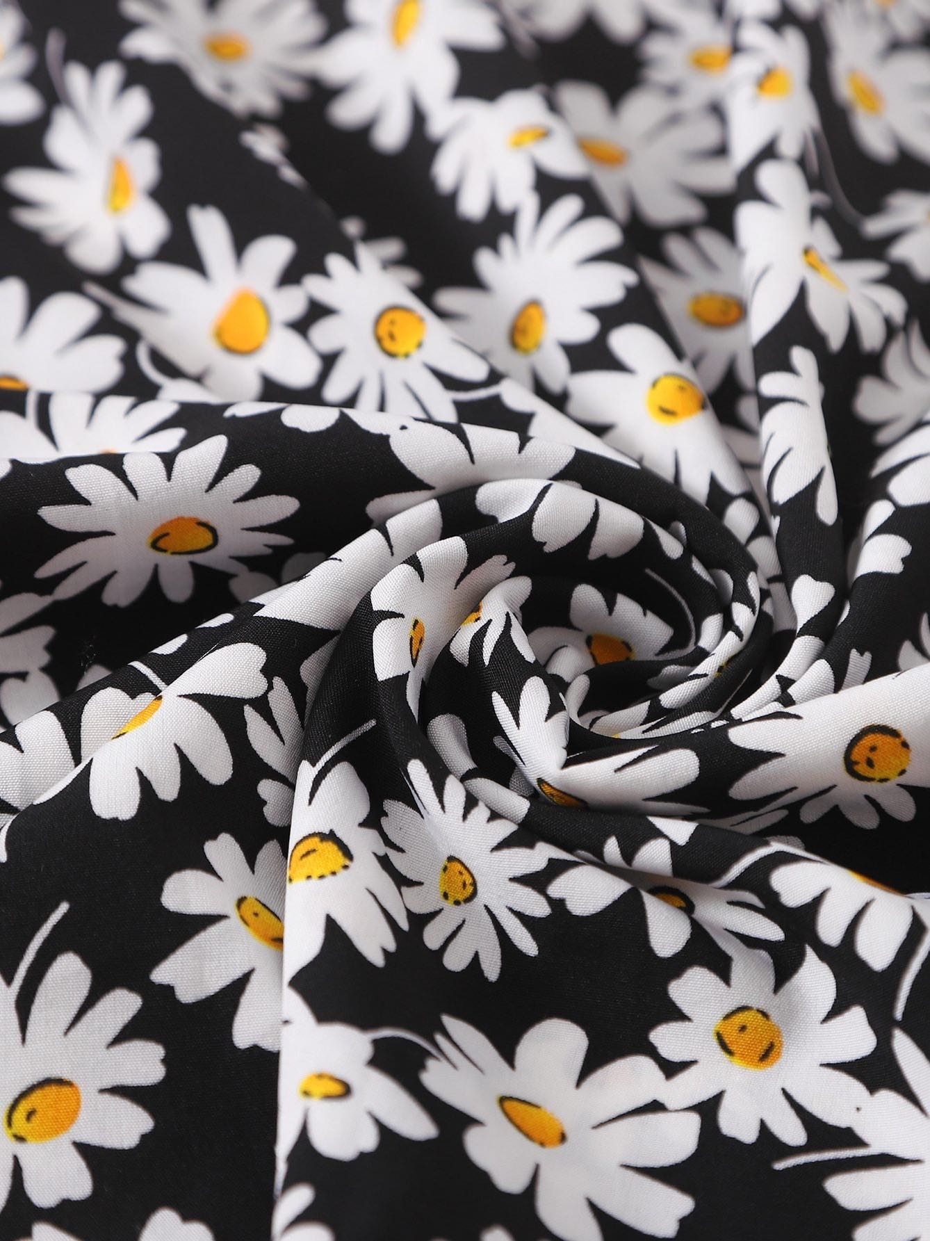 Allover Daisy Print Skirt for Women