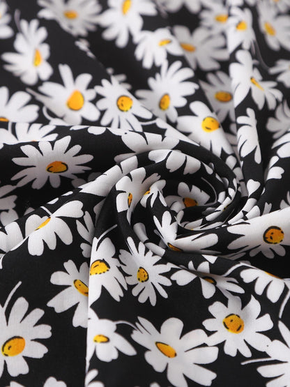 Allover Daisy Print Skirt for Women