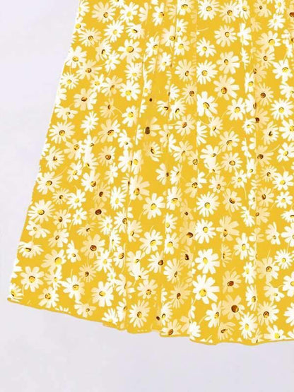 Allover Daisy Print Skirt for Women
