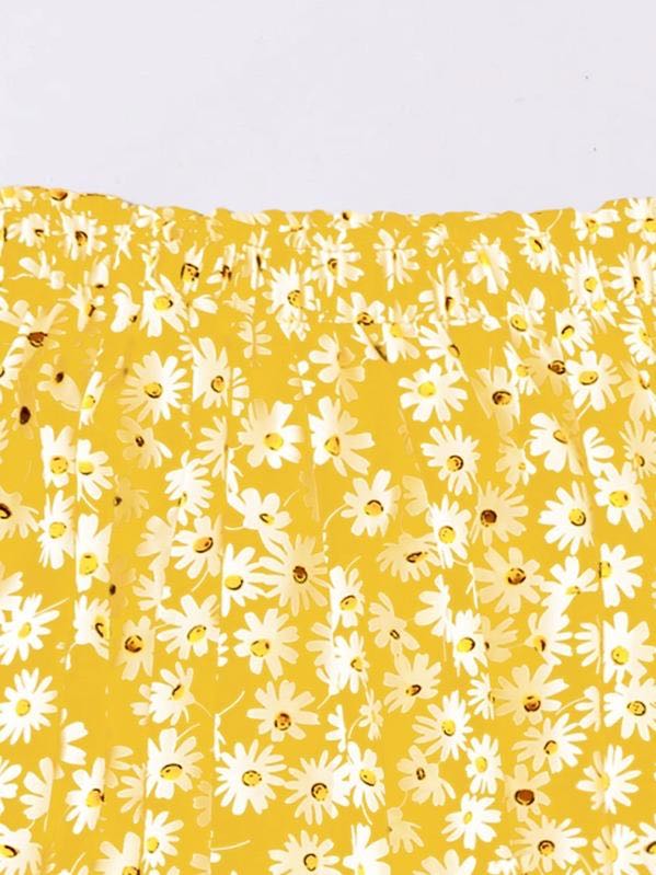 Allover Daisy Print Skirt for Women