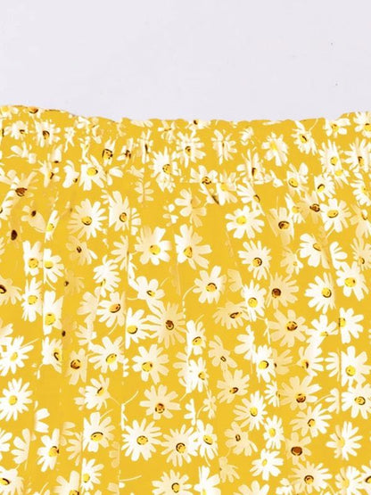 Allover Daisy Print Skirt for Women