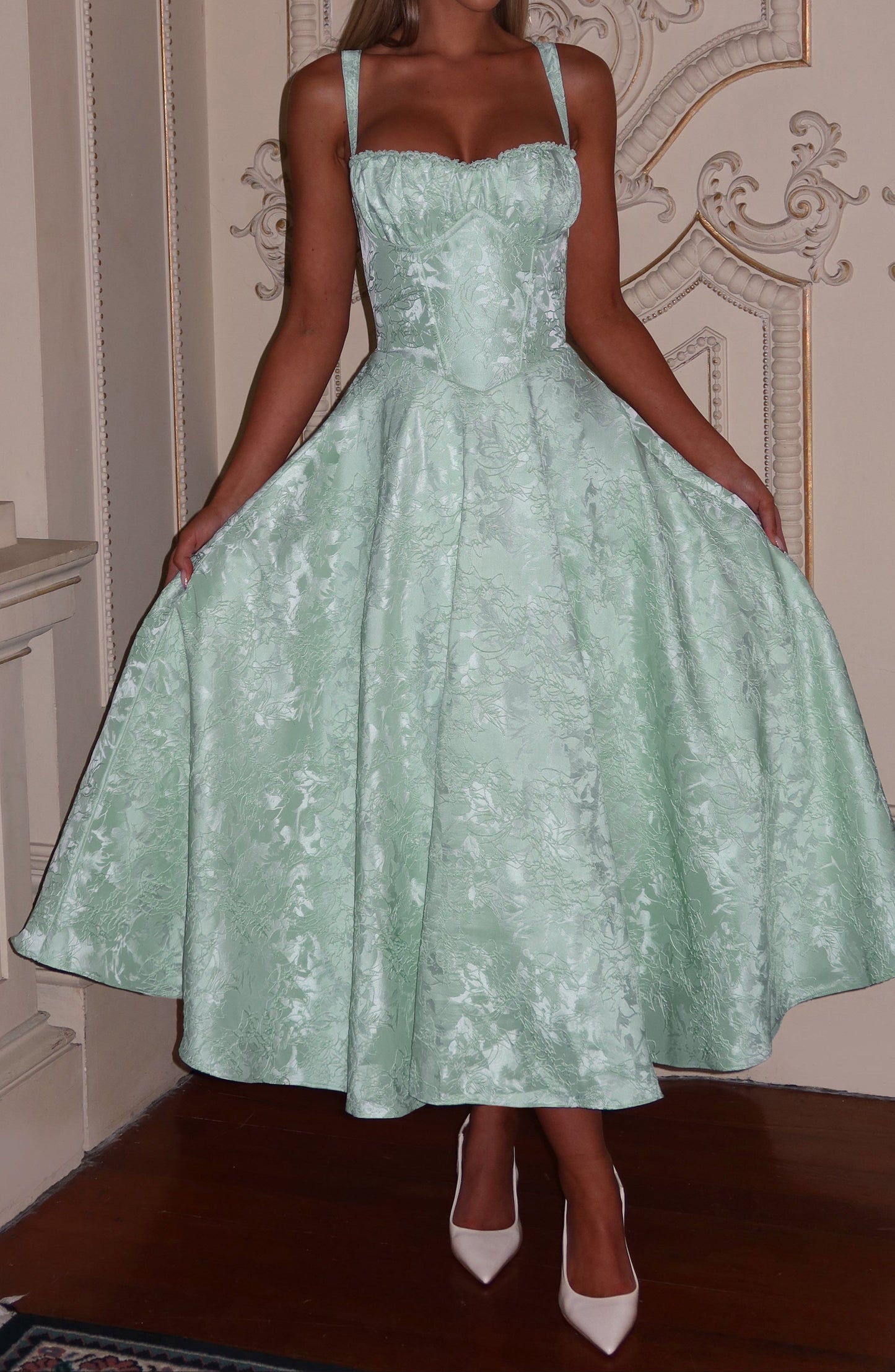 Matelda Midi Dress - Mint