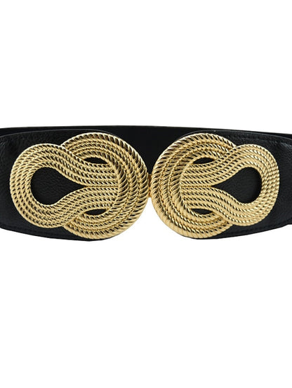 Buckle Party Wedding Street Dailywear Camel Black Belt Pure Color Red Fall Winter Spring Summer for Women