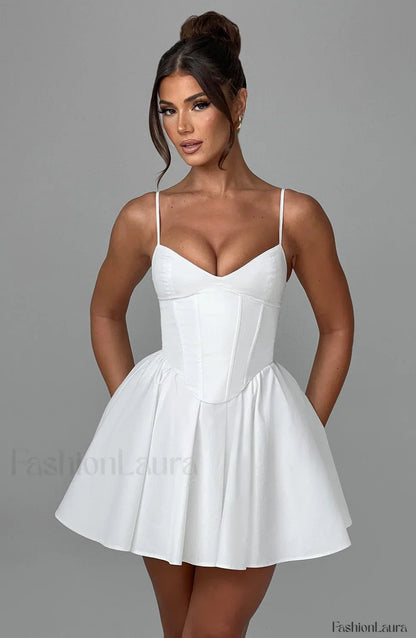 Analeigh Mini Graceful Dress - Ivory