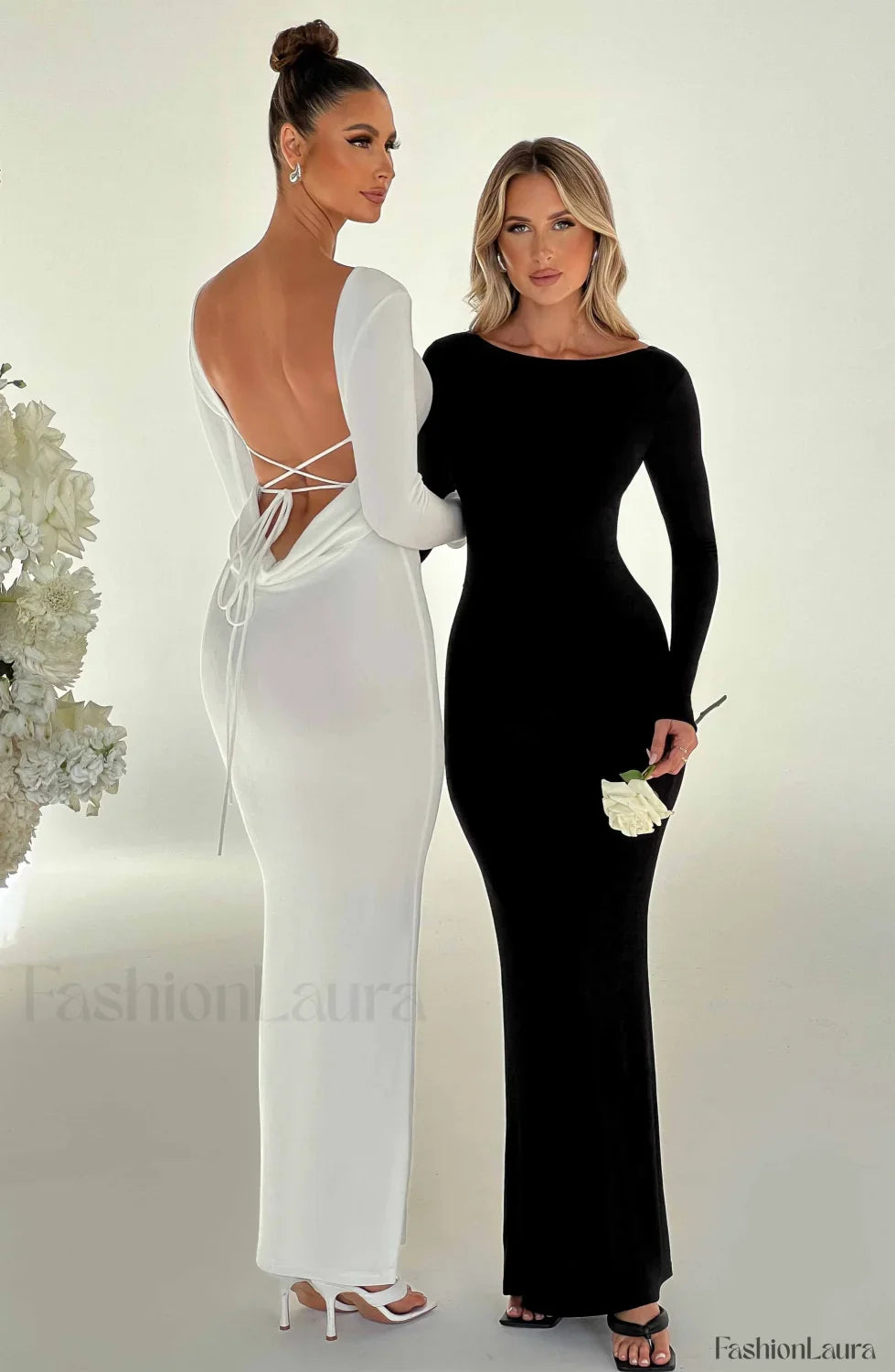 Anastassia Maxi Graceful Dress - Ivory