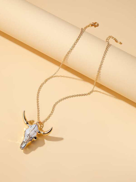 Animal Head Charm Necklace for Women