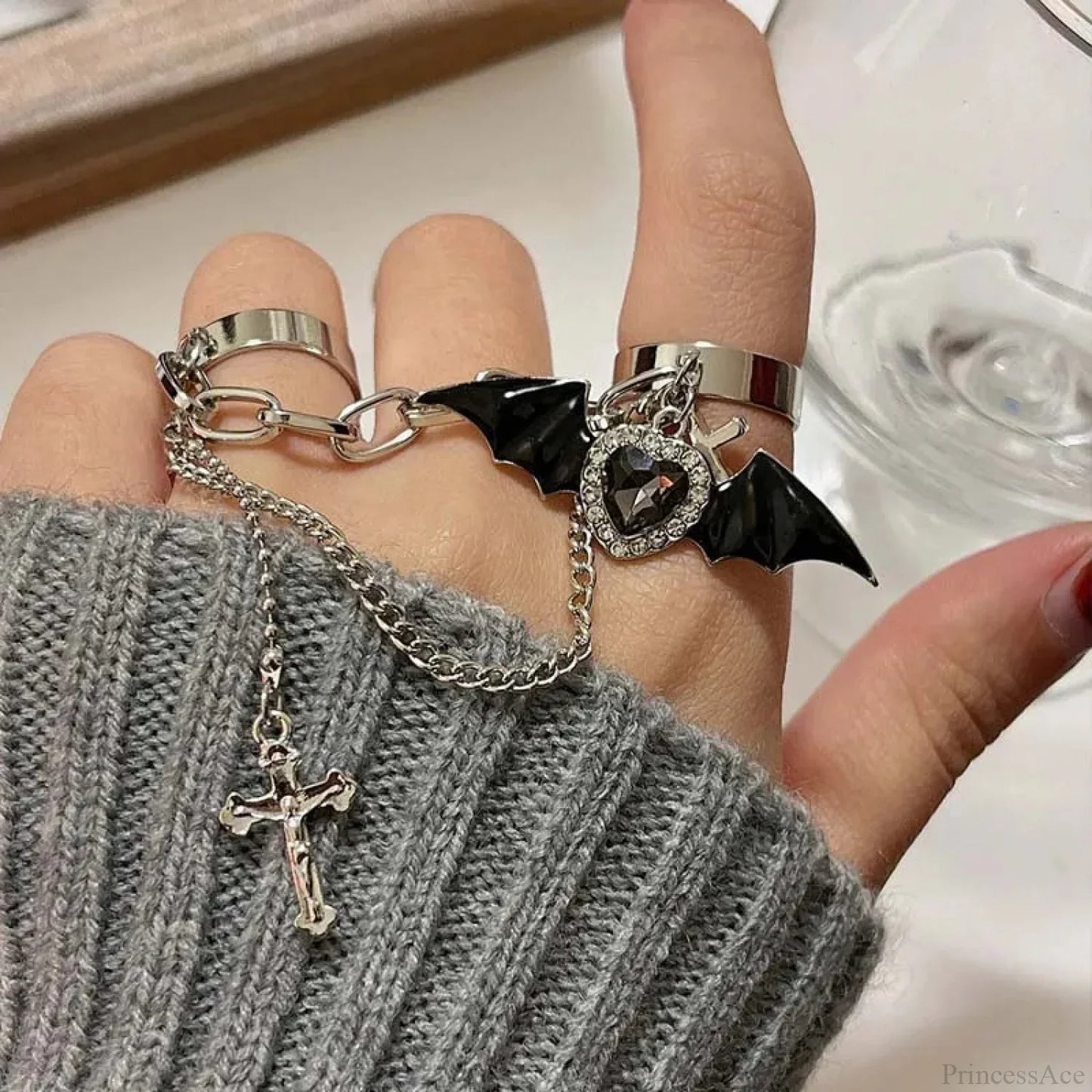 Antique Cross Star Gothic Band
