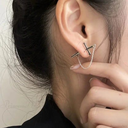 Antique Dim Gothic Blade Stiletto Earring