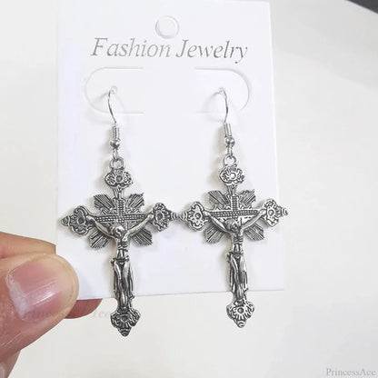 Antique Fairy Wings Grunge Dangling Earring