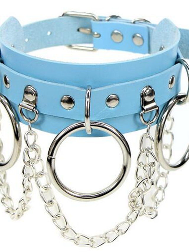 1PC Choker Necklace For Party Evening Birthday Party Leather Alloy Classic for Women