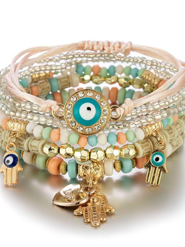 Bracelets Ethnic Style Street Color Block Bracelets & Bangles / Black / Red / Blue / Fall / Winter for Women