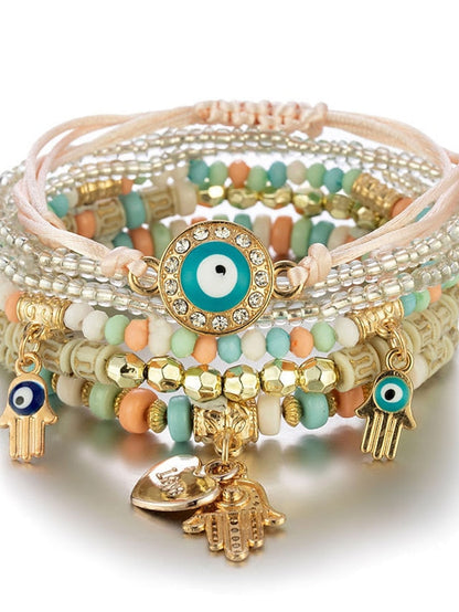 Bracelets Ethnic Style Street Color Block Bracelets & Bangles / Black / Red / Blue / Fall / Winter for Women
