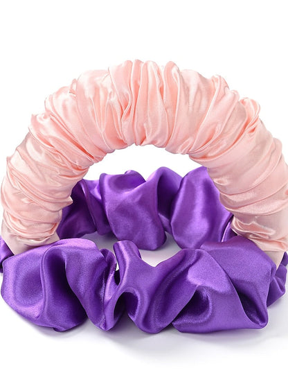 1PC Hair Ties Scrunchie For Daily Holiday Classic Fabric 1 2 3 for Women