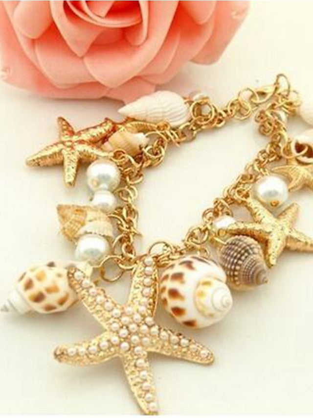 Chain Bracelet Classic Fashion Fashion Personalized Shell Bracelet Jewelry Gold For Holiday Beach for Women