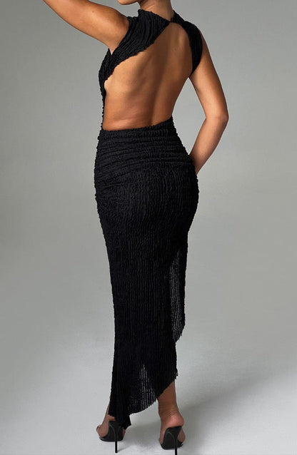 Lavanda Midi Dress - Black