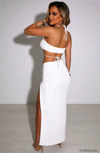 Ariela Maxi Graceful Skirt - White