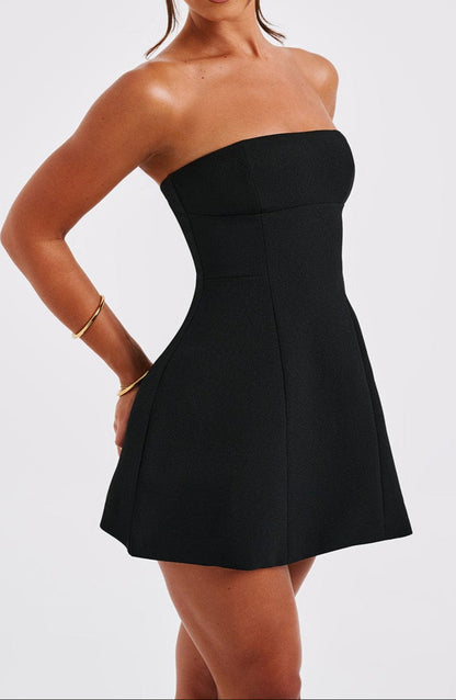 Jazmín Mini Dress - Black