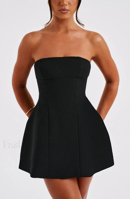 Asha Mini Graceful Dress - Black