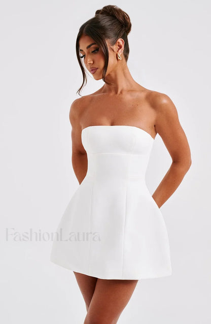 Asha Mini Graceful Dress - Ivory