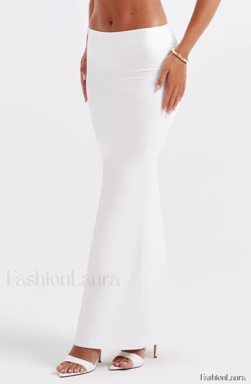Astrid Maxi Graceful Skirt - White