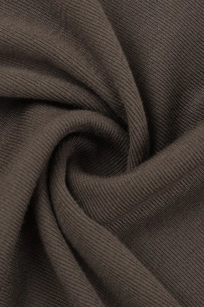 Asymmetric Hem Plain Long Sleeve Tee