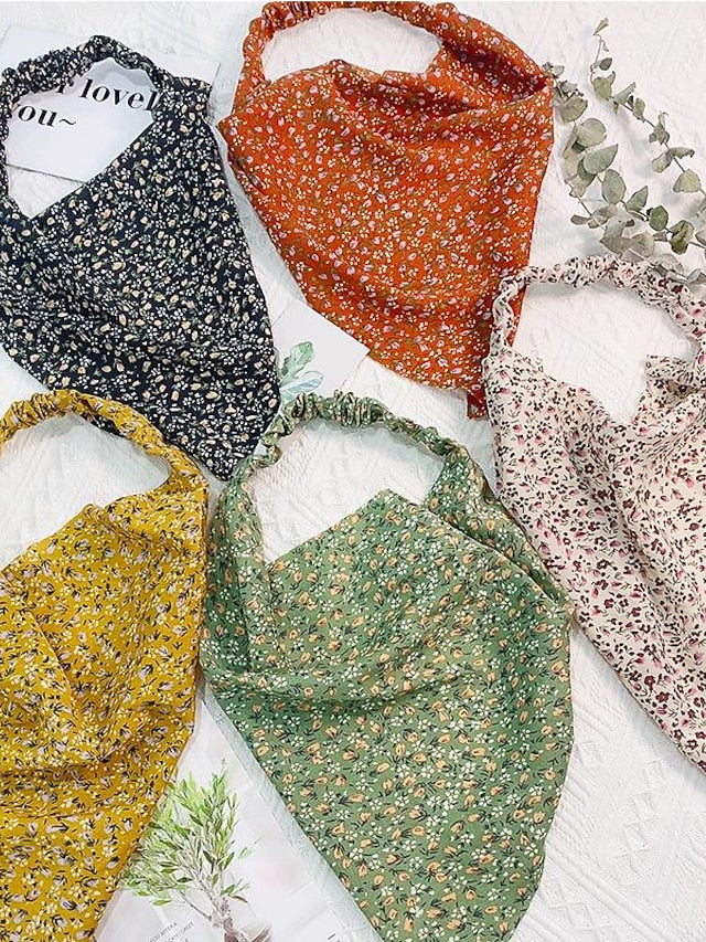 Headbands Headband For Street Daily Holiday Floral Fabric Green Black Yellow for Women