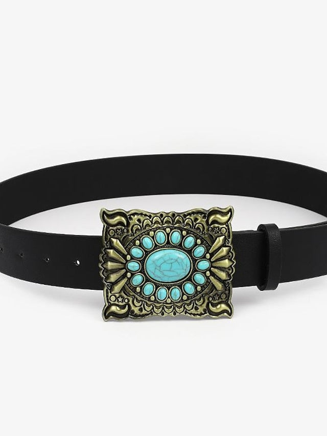 PU Buckle Belt PU Leather Metal Bucke Engraved Classic Wedding Party 1138-7 1138-5 1138 1138-1 for Women