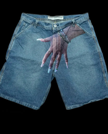 Azure Rap Denim Short