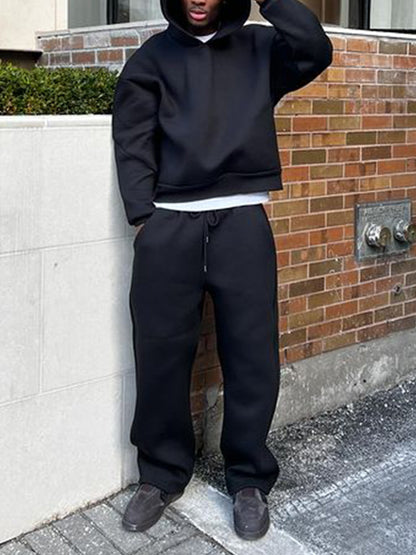 Solid Oversized Long Sleeve Hoodie