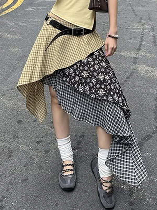 Niche Wasteland Style Street Maxi Skirt